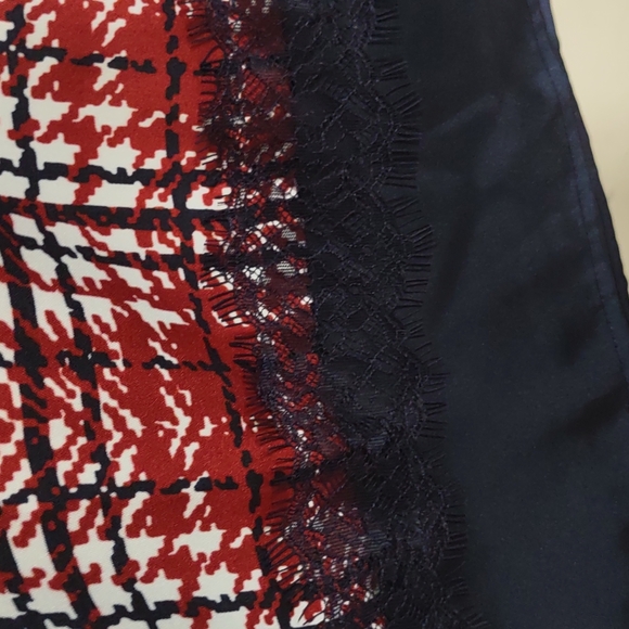 DKNY Sleeveless Printed Shift Dress Russet - Picture 6 of 9